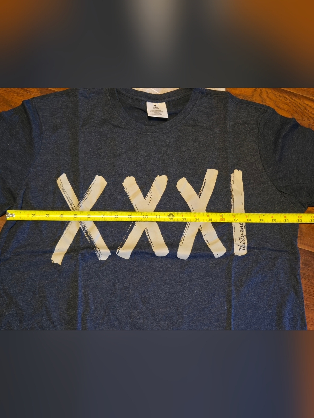 Thirty-one XXXI 31 unisex tee navy/grey Large - Picture 3 of 6